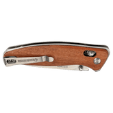 Bison River | 4 1/2" Wood Button Lock Folding Knife